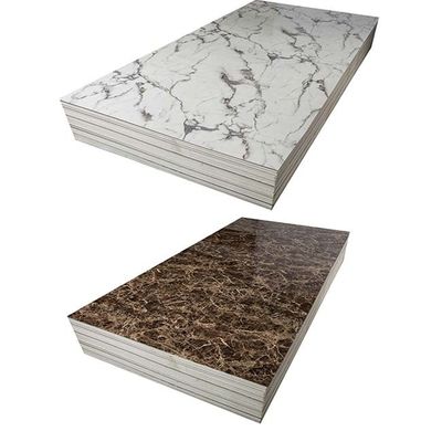 nachgemachtes Marmorblatt-wasserdichtes alternatives Brett-Wand-Blatt PVCs 1220x2440