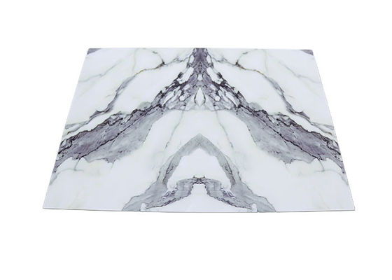 Hohes glattes Druckpvc-Marmor-Blatt für Wand-Dekoration