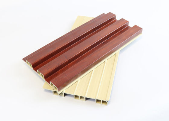Innendekorations-Holz geriffelt zusammengesetzte WPC-Wand 160mm x wasserdichte 24mm