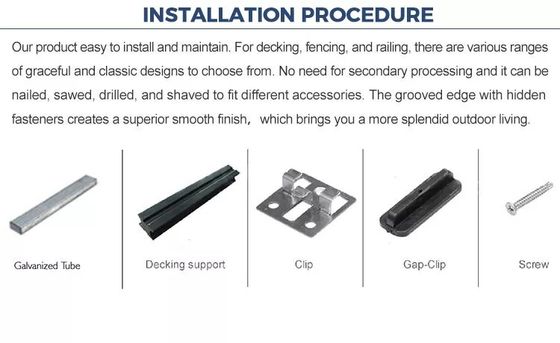 Easy Install No Painting  Required Wood Grain Outdoor Wpc Fluted Wall Panel Wpc Cladding