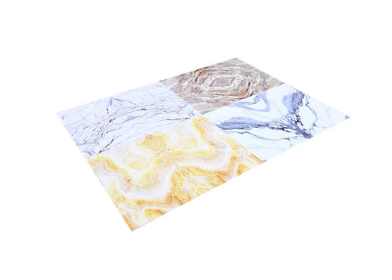 Wasserdichtes dekoratives PVC-Marmor-Innenblatt-UVmarmorplatten 2mm - 5mm