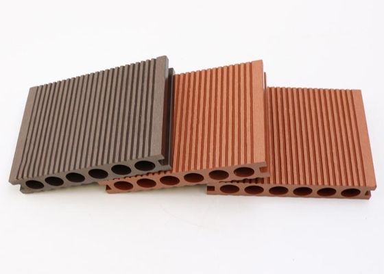 Verriegelung Decking 3D, der zusammengesetzten Decking WPC prägt, deckt Plastikbodenbelag mit Ziegeln