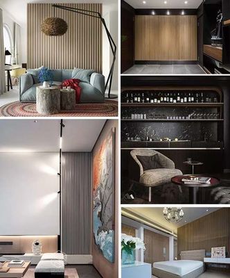 High-Quality Commercial WPC 3D Wall Panels PVC Fluted Wall Cladding for Interior Walls