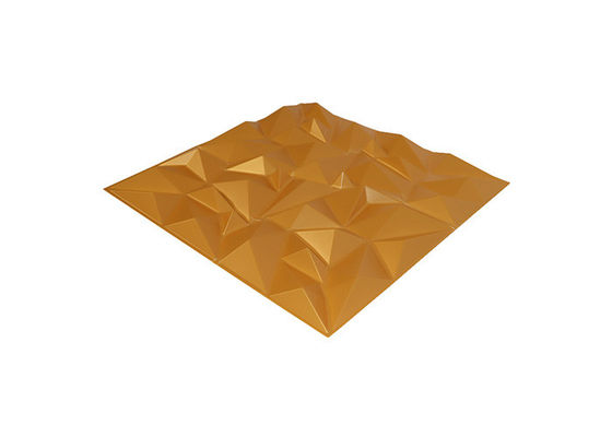 Wasserdichtes Innen-dekoratives glänzendes Gold Diamond Design 3D PVCs der Wand-1mm