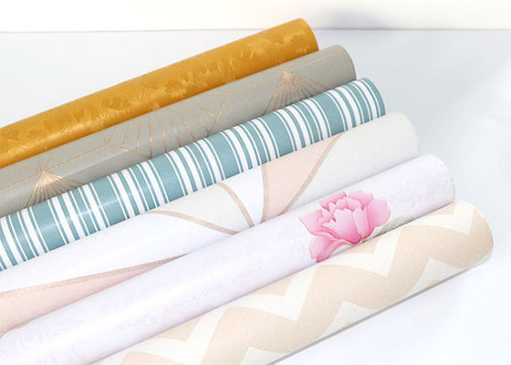 Vinylselbstklebende PVC-Wand-Papier Rolls-Luxusinneneinrichtung