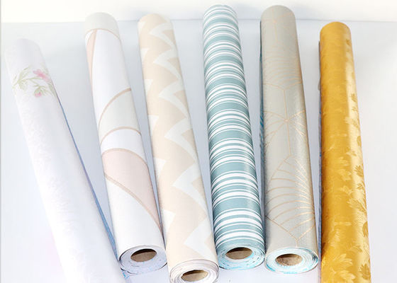 Vinylselbstklebende PVC-Wand-Papier Rolls-Luxusinneneinrichtung