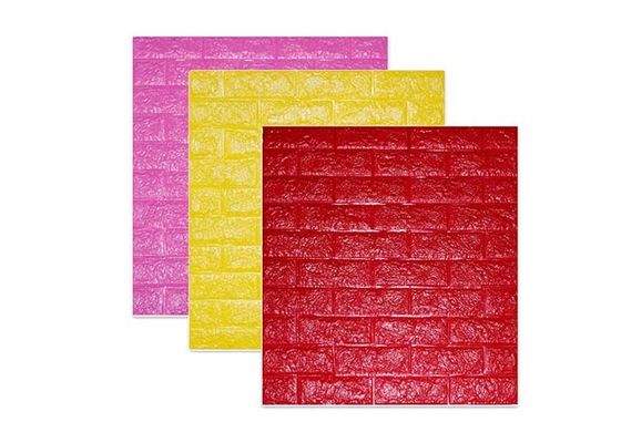 Wand-Papier-Aufkleber der Inneneinrichtung PET Schaum-Tapeten-Schlafzimmer-Tapeten-selbstklebender 3D 70x77cm