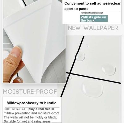 Ziegelstein Steinwand-Papier Rolls 3d PVC-Tapeten-Aufkleber-Rollenselbstklebende Tapete