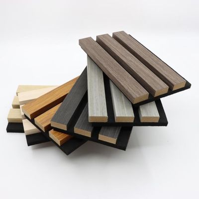 Akustische Wandpaneele aus Polyesterfaser WPC, umweltfreundliches Holzfurnier