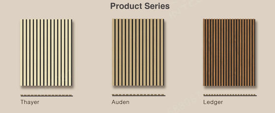 Haus Akustik-Board-Panel Moderne hochabsorbierende Holz-Schiefer-Panel für