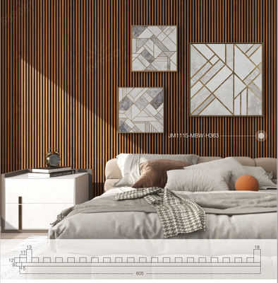 Haus Akustik-Board-Panel Moderne hochabsorbierende Holz-Schiefer-Panel für