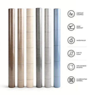 Abnehmbare 0,7 mm PVC-Vinyl-Bodenbelagsrolle mit starker Kleberückseite