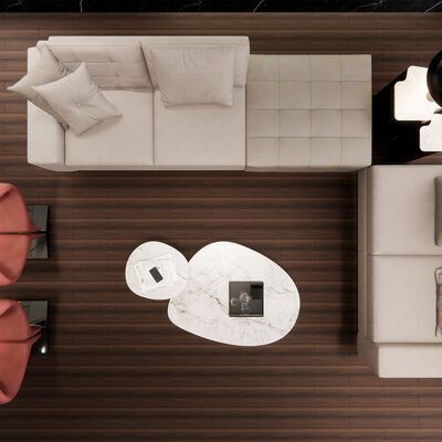 Büro-Bodenaufkleber Vinyl selbstklebend, keine Werkzeuge oder Kleber erforderlich, einfaches DIY-Boden-Update