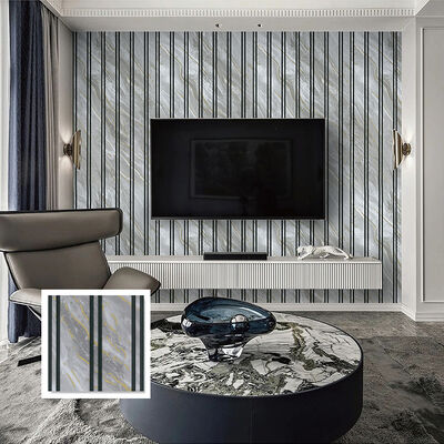 Feuchtigkeitsbeständiges, einfach zu installierendes geriffeltes PVC-Deckenwandpaneel für die Deckenwanddekoration von Modern Interiors