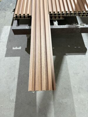 Individuell angepasste, umweltfreundliche Innenräume, unregelmäßige Gitterplatte, Wpc-Wandplatte 160x24