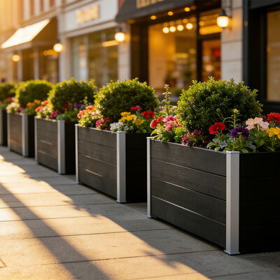 Große erhöhte Gartenbett Pflanzerbox für Outdoor Gemüse Blumen Kräutergarten