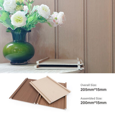 Modernes WPC-Wandpaneel mit geriffeltem Design und wasserdichter Innenwandverkleidung für Wohnzimmer und Schlafzimmer
