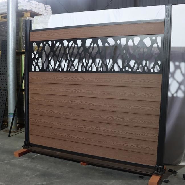 Einfacher Installation Wpc-Zaun Panels 1.8m * 1.8m Co Verdrängungs-Außenbretter