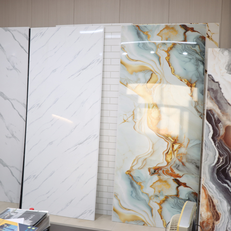 Textierte Oberflächen Pvc Badezimmerwandplatten rutschfeste