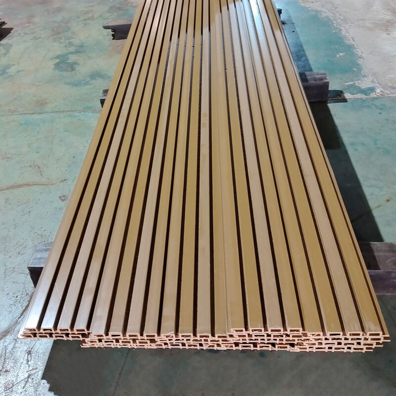 Hochwertige Außenwandwandwand WPC Außenwasserdichte Holz-Kunststoff-Verbundwerkstoff für Gebäudekoration