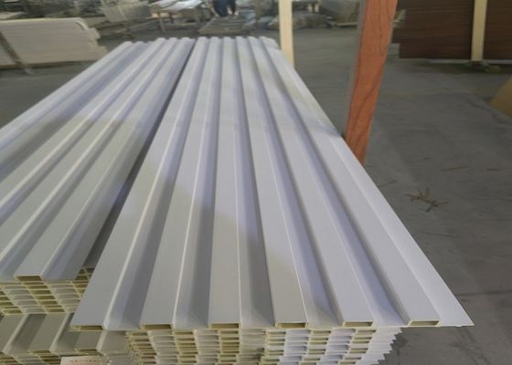 Hölzerne Wand Korn PVCs WPC geriffelt Wand der Wand-WPC 3D