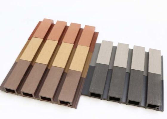 160x24mm Außen-WPC Wand-Höhlen-Holz-zusammengesetztes Wand-Plastikbrett
