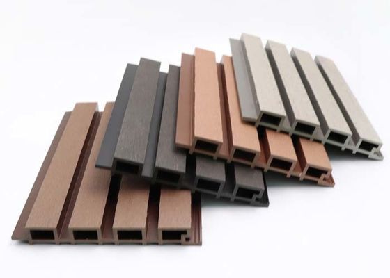 160x24mm Außen-WPC Wand-Höhlen-Holz-zusammengesetztes Wand-Plastikbrett