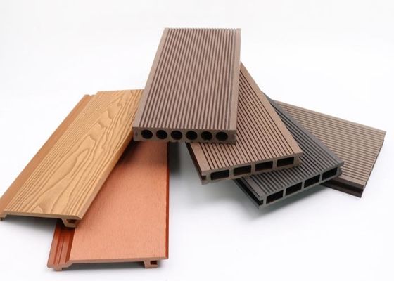 Hölzerner Beschaffenheits-Bodenbelag WPC Decking-hölzerne Plastikverbundplatte-Bretter im Freien