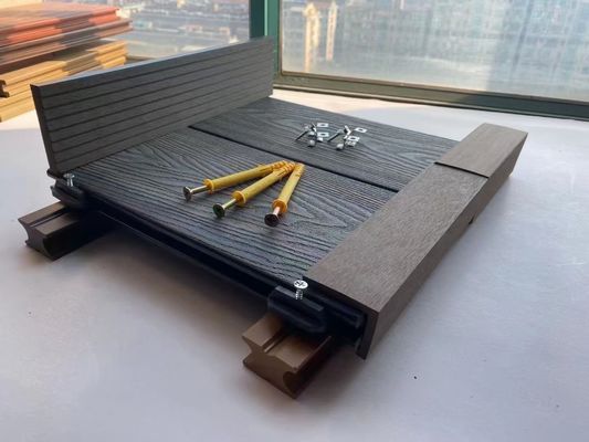 Imprägniern Sie nicht Eichen-Holz-Bodenbelag des Beleg-WPC Decking im Freien ausgeführten