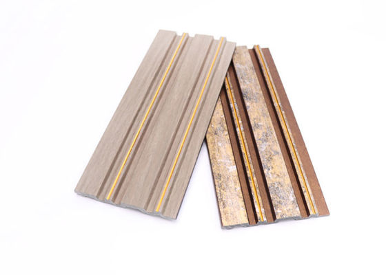 Innenplatten PS-Wand-Fassadenelement mit Goldsilberner Linie für Hintergrund 120x12mm