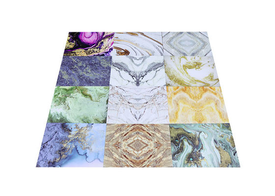 1220x2800mm PVC-Marmor-Blatt-dekoratives Innenhoch glatt für Badezimmer