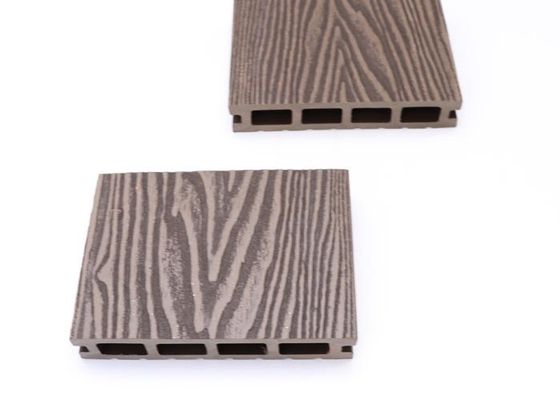 140x25mm Co Verdrängung WPC Decking bereitete hölzernen zusammengesetzten Plastikbodenbelag auf