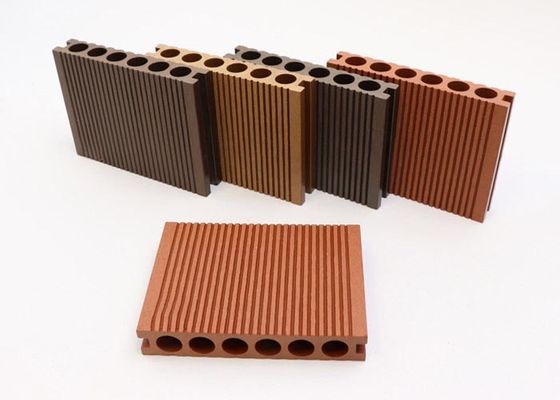 140x25mm Co Verdrängung WPC Decking bereitete hölzernen zusammengesetzten Plastikbodenbelag auf
