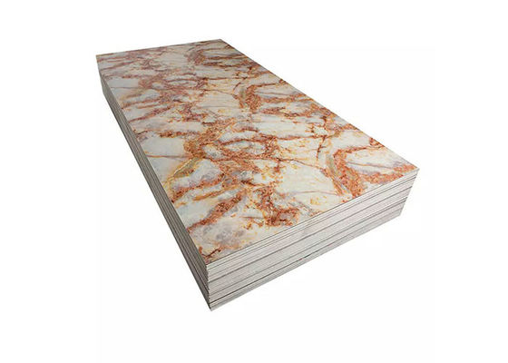 Hohe glatte 1220x2440mm 3mm PVC-Marmor-Blatt-Innenwand-Luxusdekoration