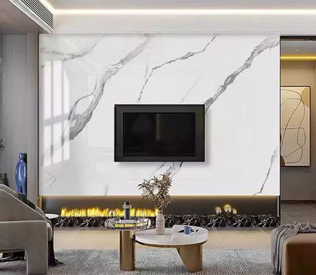Hohe glatte 1220x2440mm 3mm PVC-Marmor-Blatt-Innenwand-Luxusdekoration