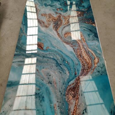 Wasserdichter Wand-Dekor PVC-Blatt-Marmor-Entwurf 1220x2440 1220x2800