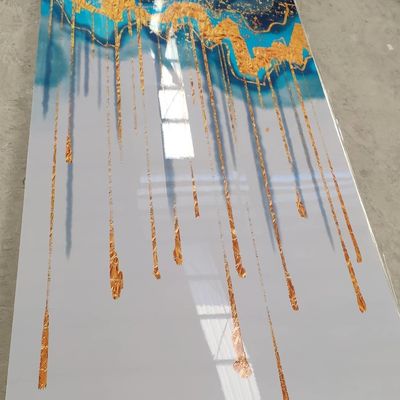 Wasserdichter Wand-Dekor PVC-Blatt-Marmor-Entwurf 1220x2440 1220x2800