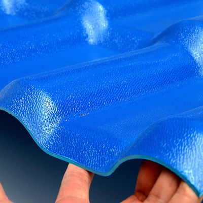 Asa Synthetic Resin Roof Tiles runzelte Plastiküberdachungsblätter der PVC-Schindel-Dachplatte-UPVC