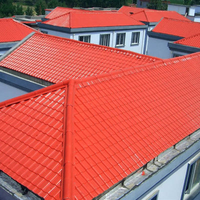 Asa Synthetic Resin Roof Tiles runzelte Plastiküberdachungsblätter der PVC-Schindel-Dachplatte-UPVC
