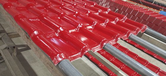 Asa Synthetic Resin Roof Tiles runzelte Plastiküberdachungsblätter der PVC-Schindel-Dachplatte-UPVC