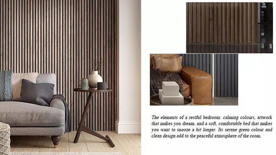 Innendekoratives Wand-Brett-alternatives Holz der polystyren-Wand-2.9m