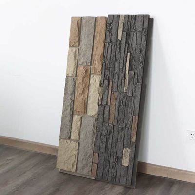 Polyurethan PU-Steinplatten-Wand Faux-Leichtgewichtler 120 * 60cm