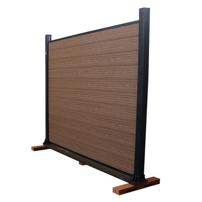 Zusammengesetztes nicht Vinyl dekoratives 1.8m x 1.8m Wpc-Privatleben-Zaun-im Freien Panels Plastic Woods