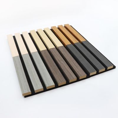 Luxus-Akustikplatten aus Holzfurnier, Stoff, Holz, gerillt, geriffelt