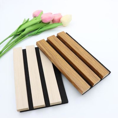 Luxus-Akustikplatten aus Holzfurnier, Stoff, Holz, gerillt, geriffelt