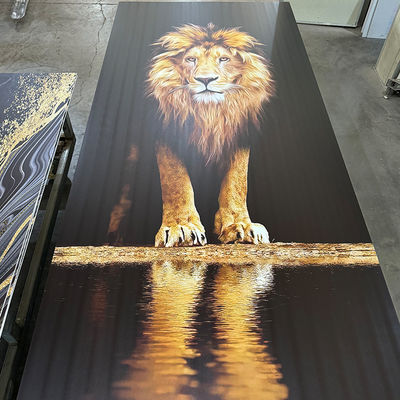 4*8 Fuß UV PVC Marmorblech Wasserdichtes Heißstempeln / 3D-gedruckte Innenplatten UV-Boards