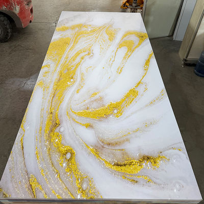 1220*2440mm 3D-digital gedruckte UV-Marmorplatten UV-Bilder für Fernsehbildschirme Wanddekoration