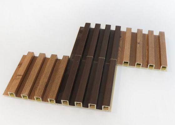 Innendekorations-Holz geriffelt zusammengesetzte WPC-Wand 160mm x wasserdichte 24mm