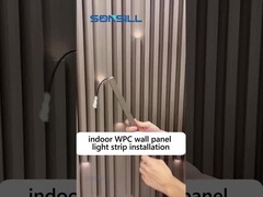 Innen-WPC Wand hölzerne Korn-Innenflöte PVCs für Dekoration