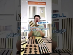 Feuerfeste Quadrat-Kante Akustik-Board-Panel Holz Schiefer-Panel für die Wohnkultur